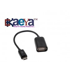 OkaeYa Micro USB OTG Adapter Cable for USB Host Mode for Samsung Galaxy 